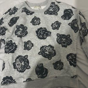 Grey unisex Kenzo sweatshirt